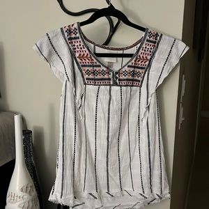 Knox Rose boho top with embroidered detail